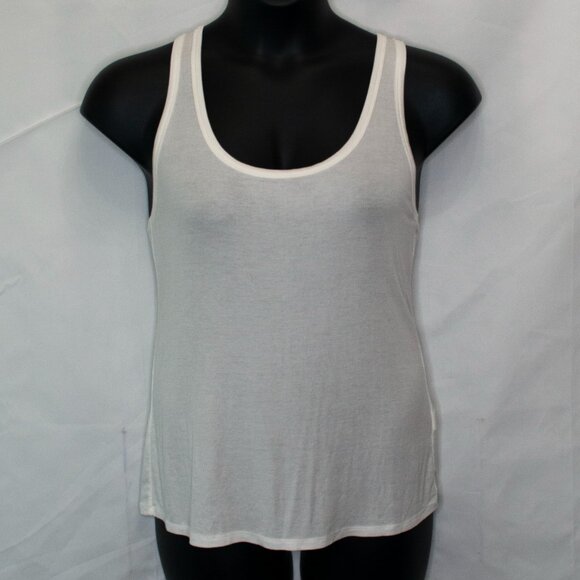NEW Fabletics Jess Racerback Tank Top Womens Large L Cream Soft Ribbed JJ15X - Picture 2 of 6
